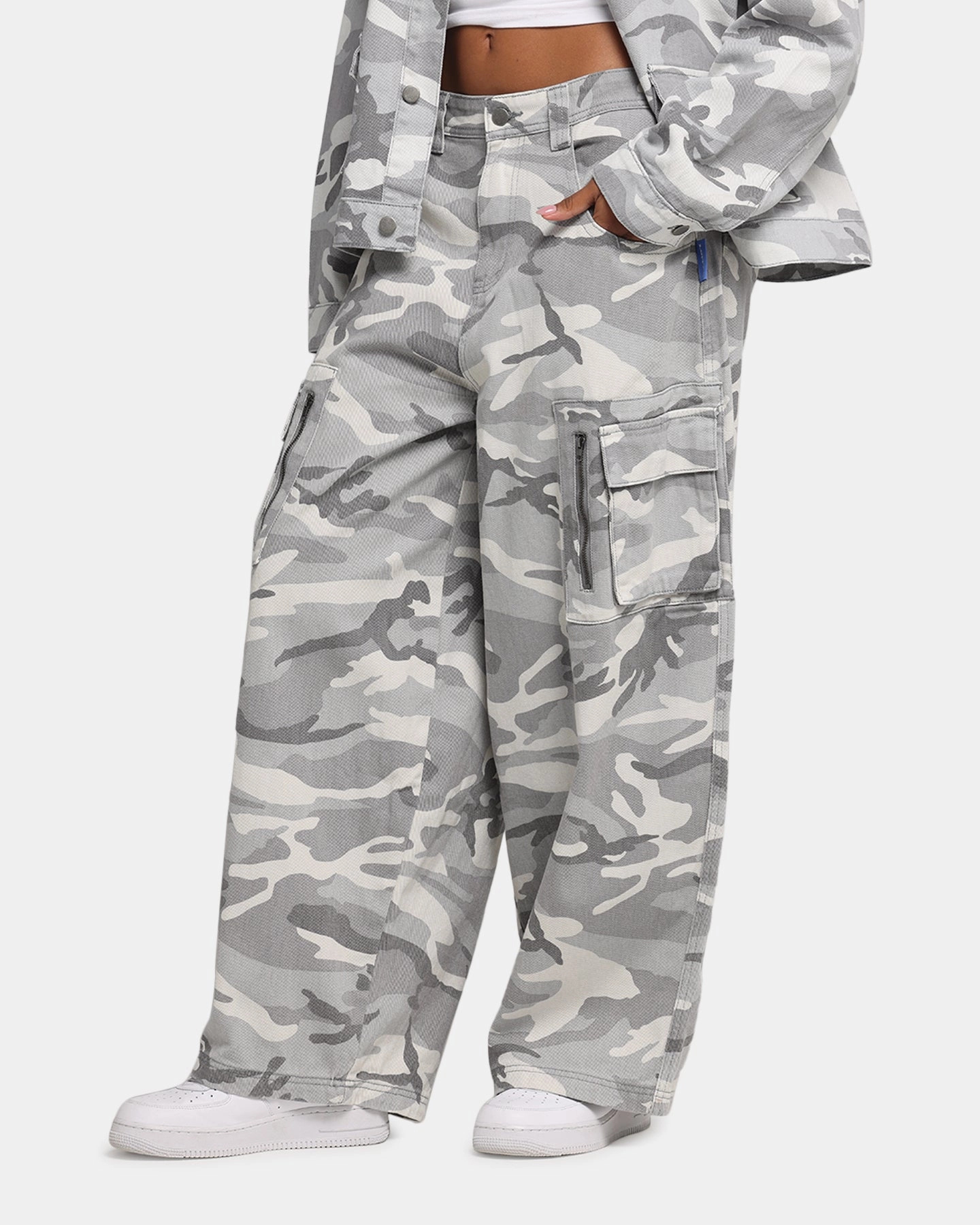 Loiter Combat Cargo Pants Snow Camo Anti Pilling Surface Water Repellent