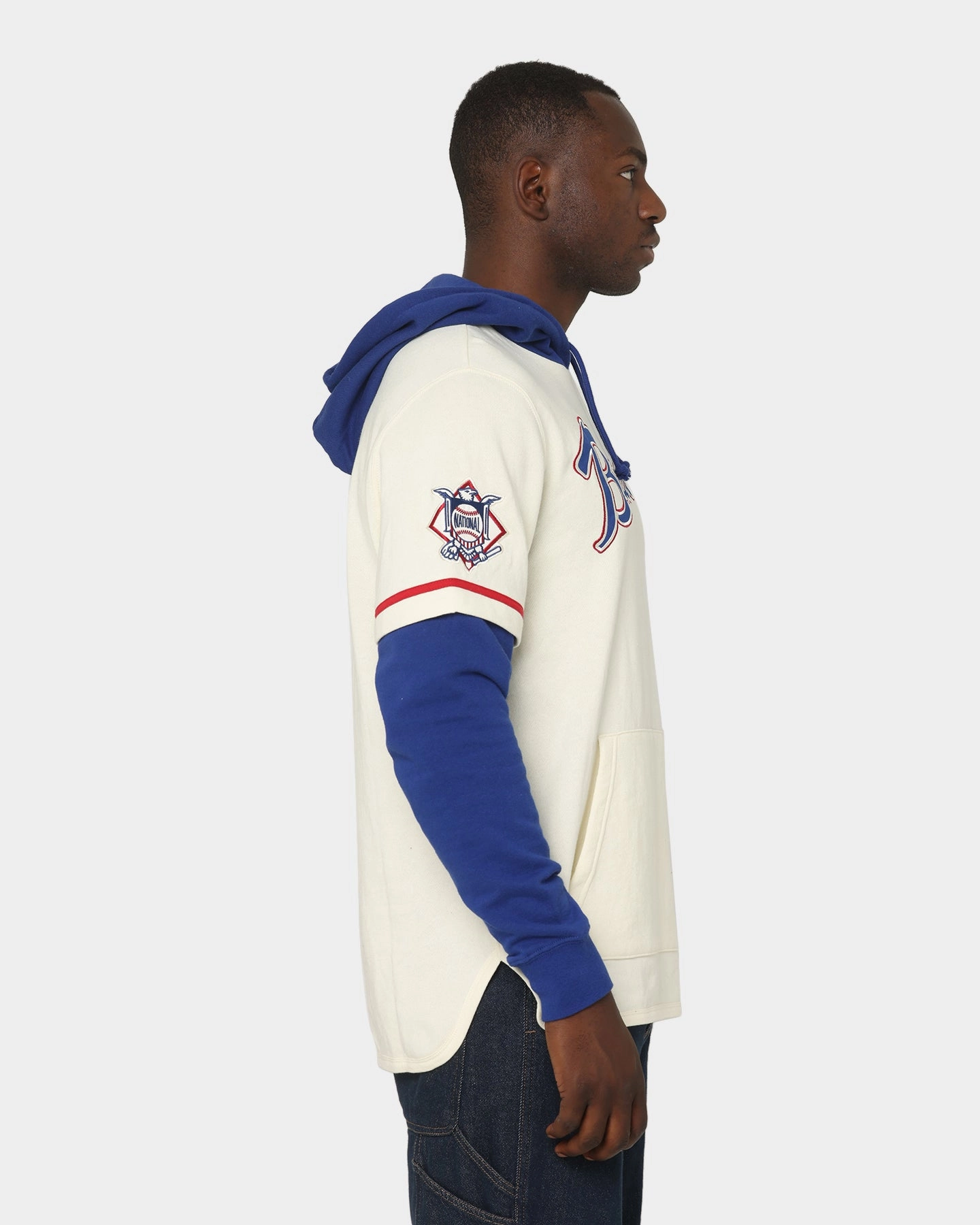 popular in Africa full-zip 47 Brand Atlanta Braves Shortstop Hoodie Cream