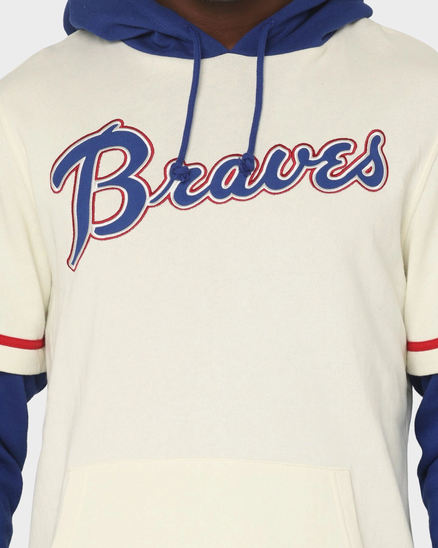 Heal Target 47 Brand Atlanta Braves Shortstop Hoodie Cream
