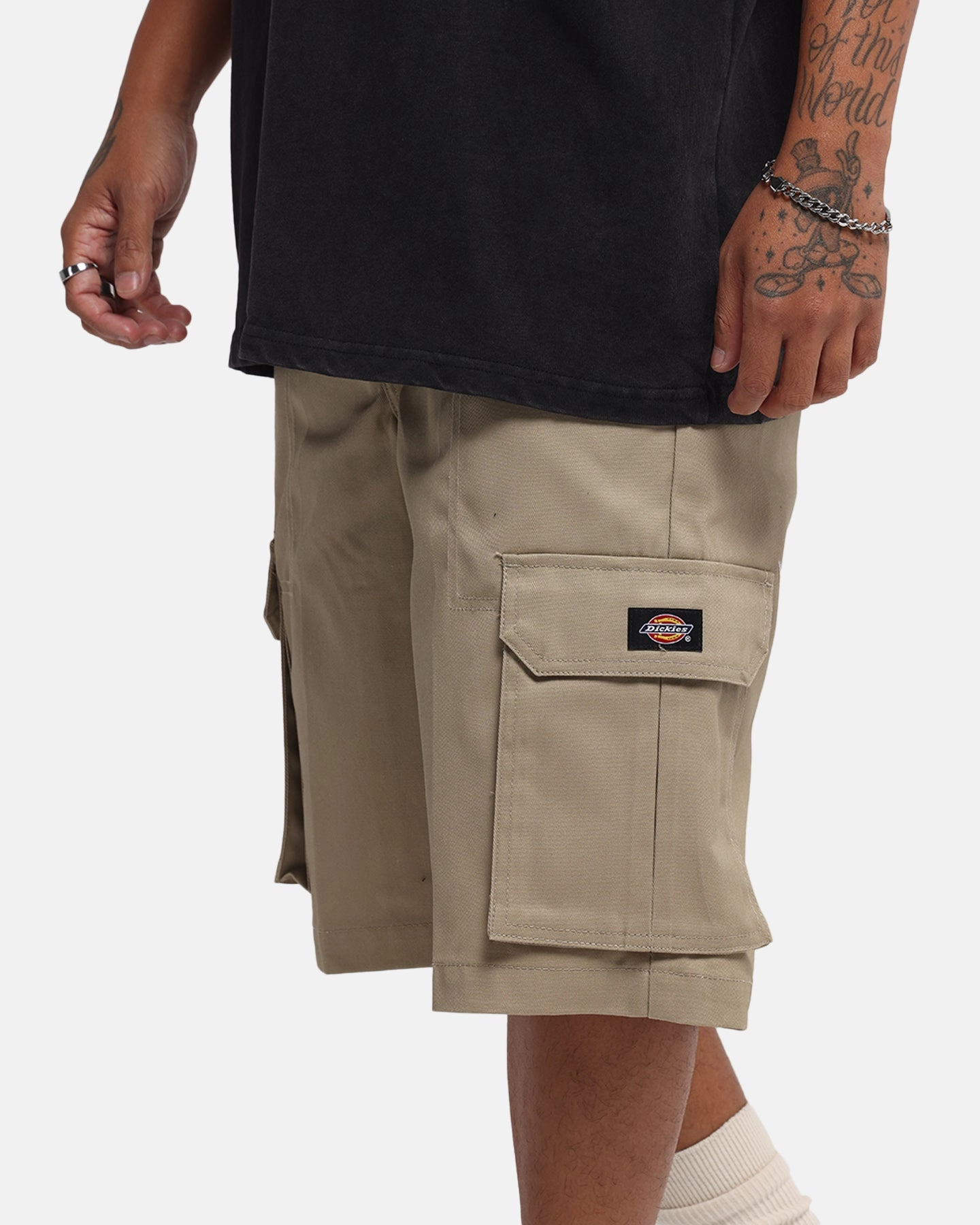 Dickies 131 Slim Straight Cargo Shorts Khaki RecycledPolyester
