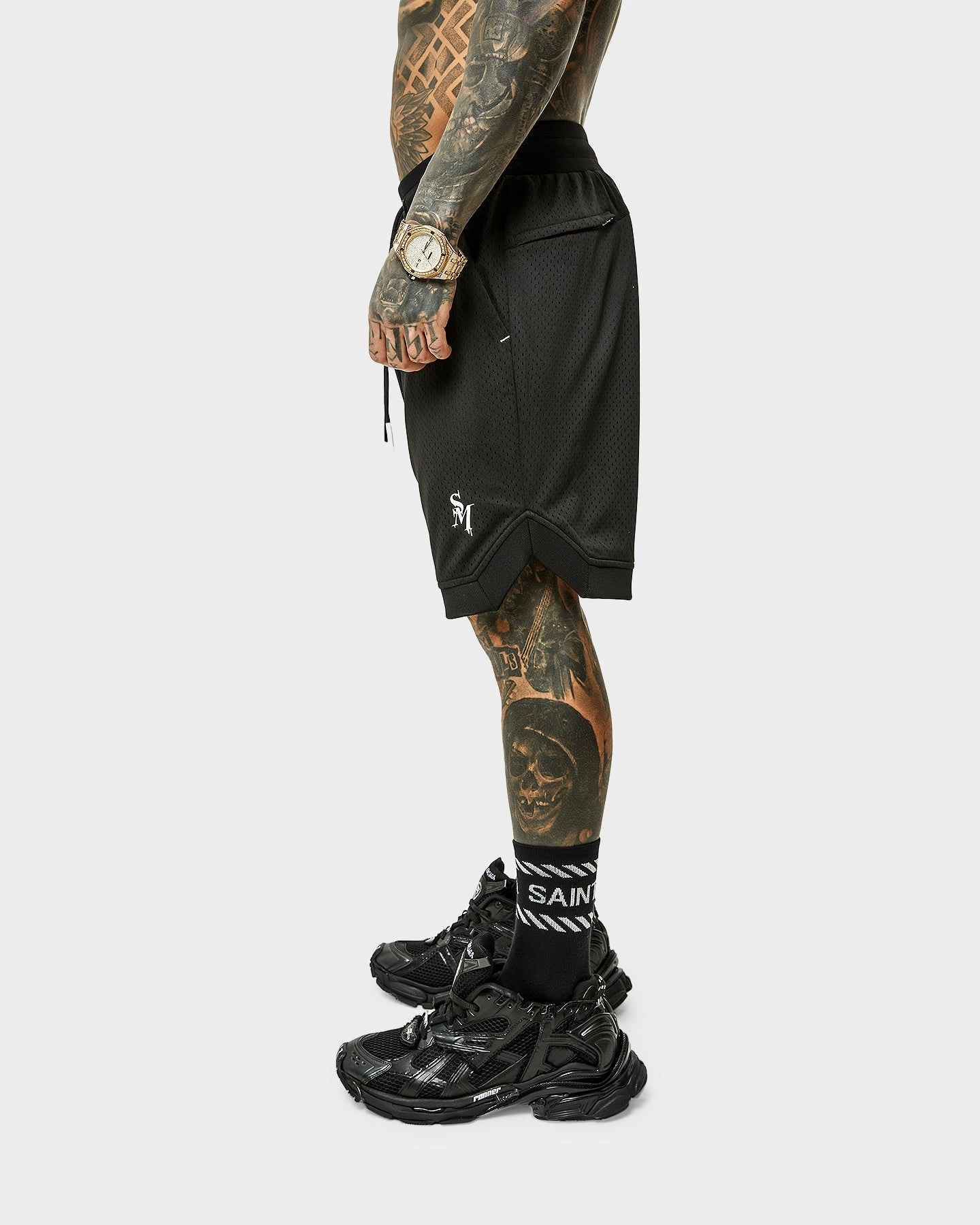 Tennis wear Saint Morta Alpha Homora Basketball Shorts Black