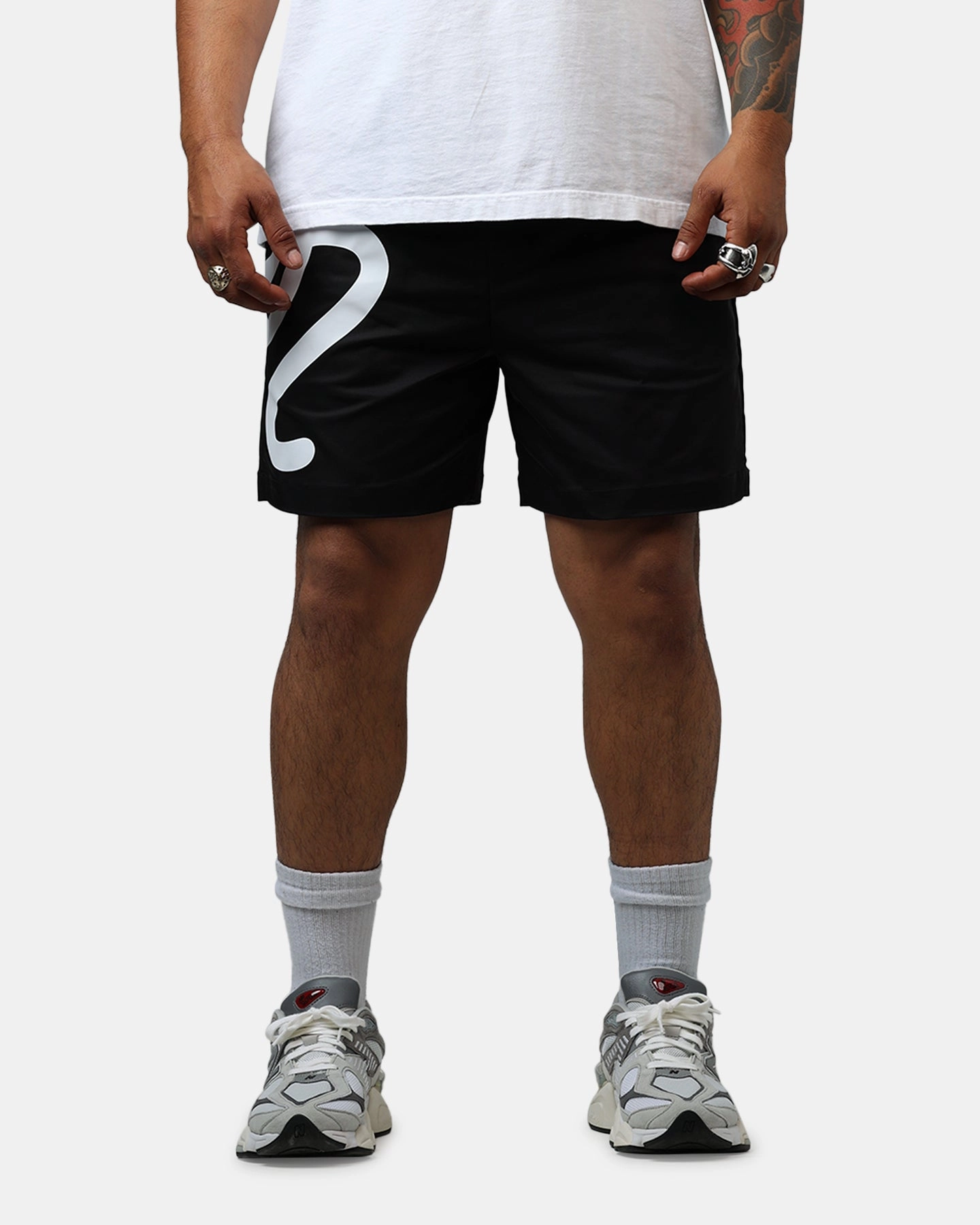 Malbon Menton Nylon Shorts Black lounging clothes Active Shorts