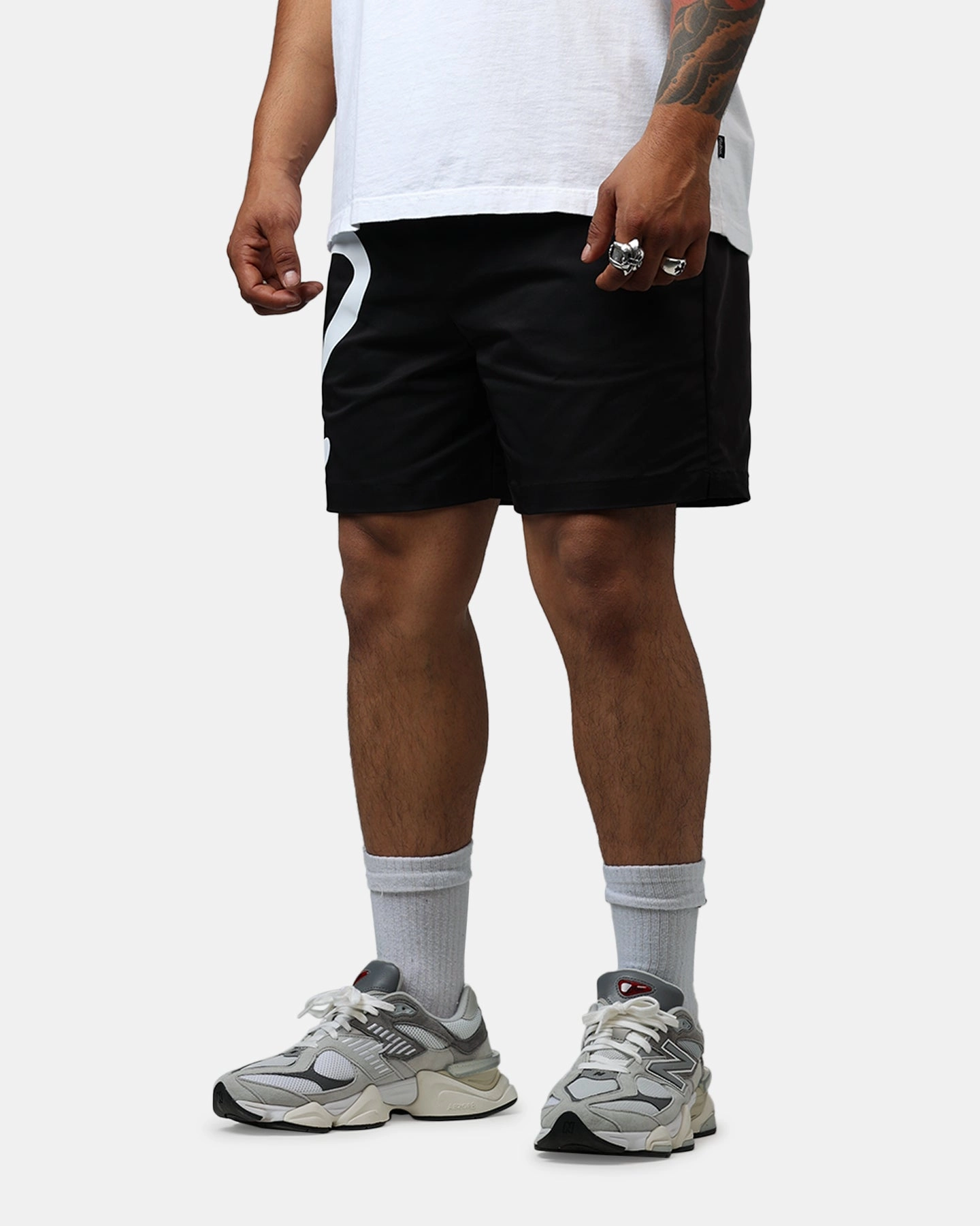 Malbon Menton Nylon Shorts Black homecoming