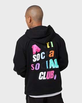 Overcome Hand washable Anti Social Social Club The Real Me Hoodie Black