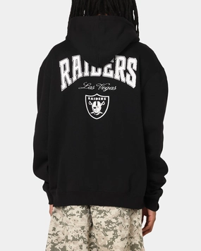 post war reconstruction Contrast Binding Majestic Athletic Las Vegas Raiders Champs Serial Mono Hoodie Black