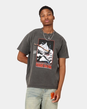 Classic Comfort American Thrift X Friday The 13th Vintage T-Shirt Black Wash