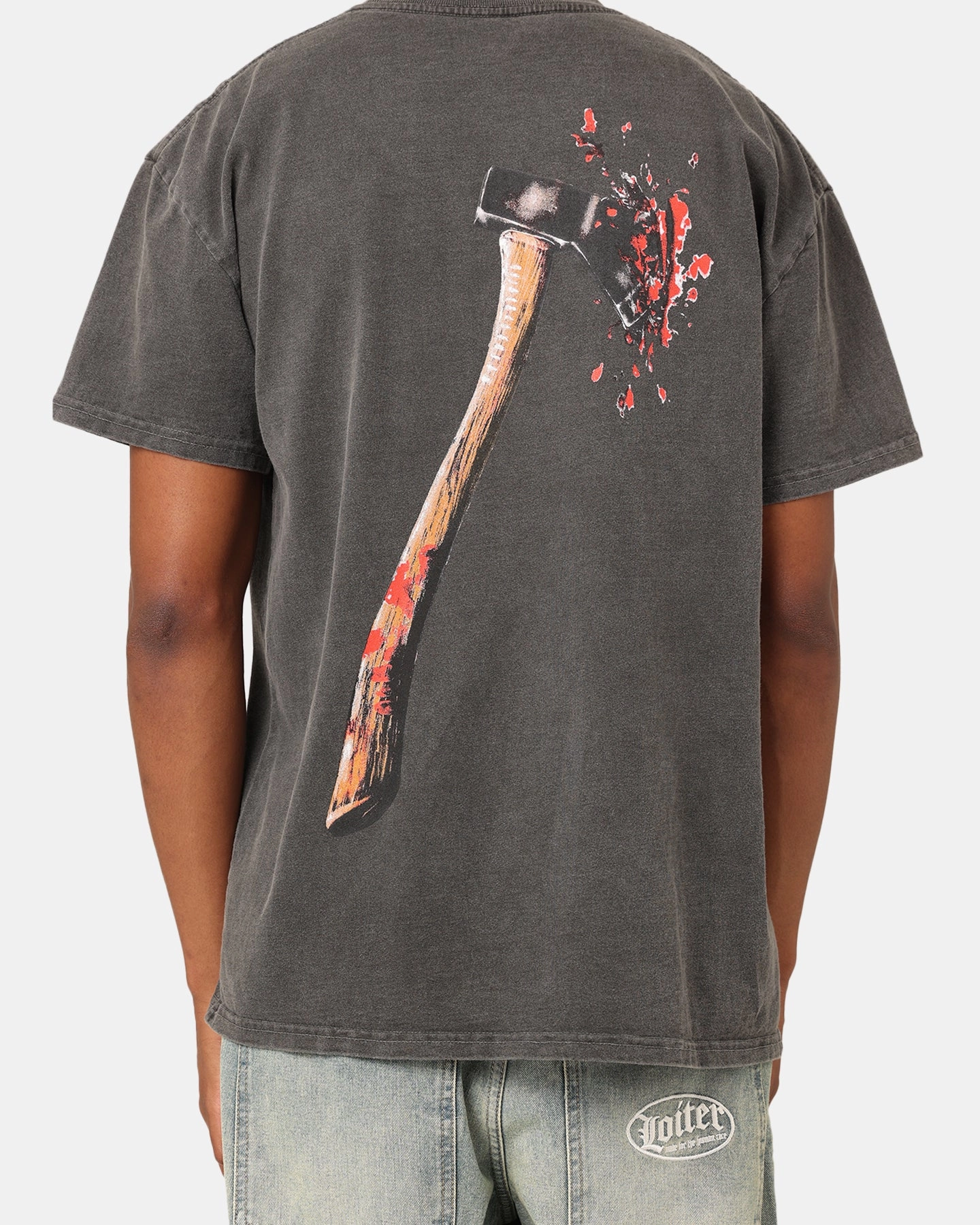 Wrinkle-Free Teenager coolness American Thrift X Friday The 13th Vintage T-Shirt Black Wash