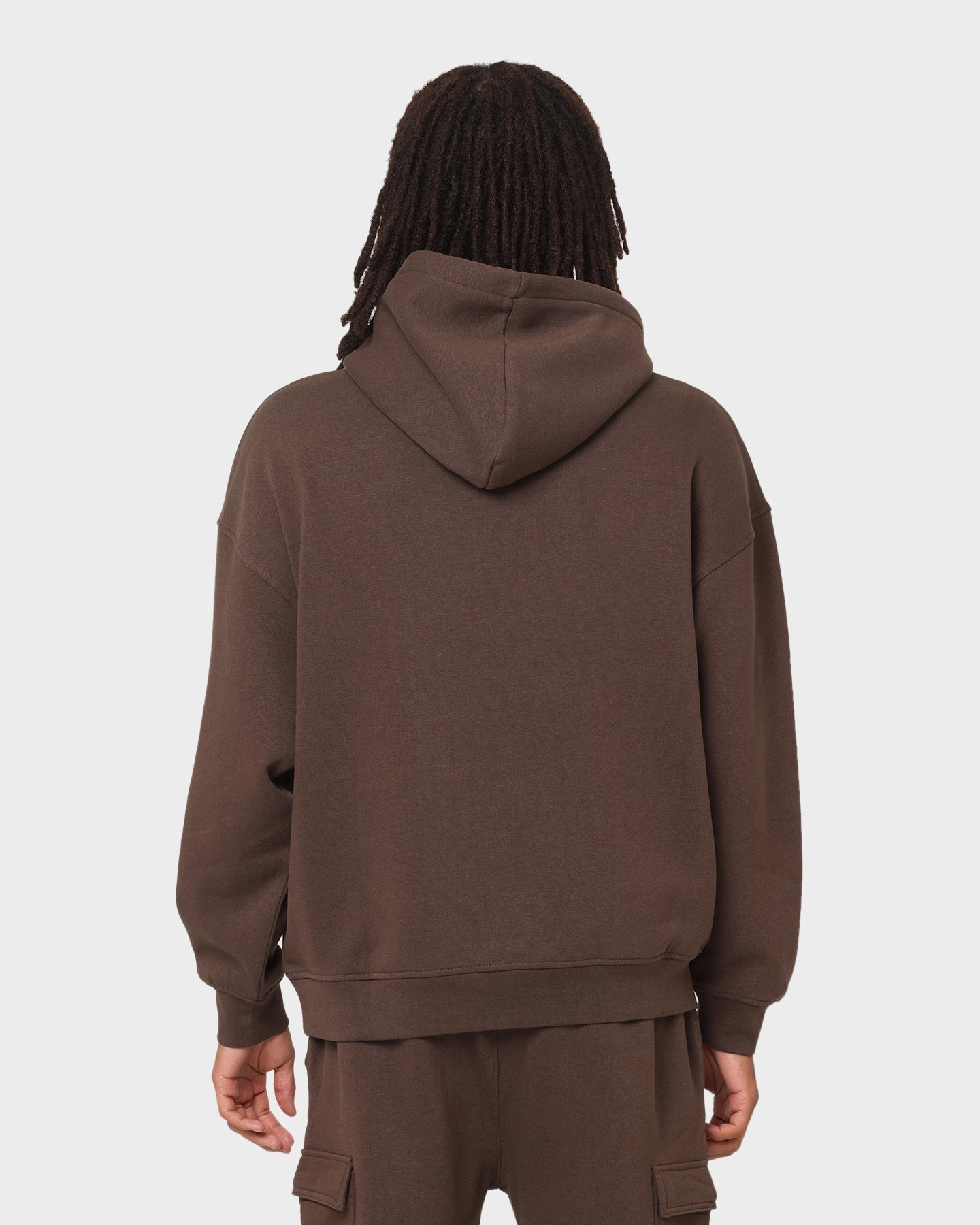 KAPPA Authentic Diran Hoodie Brown Coffee/Grey warm material