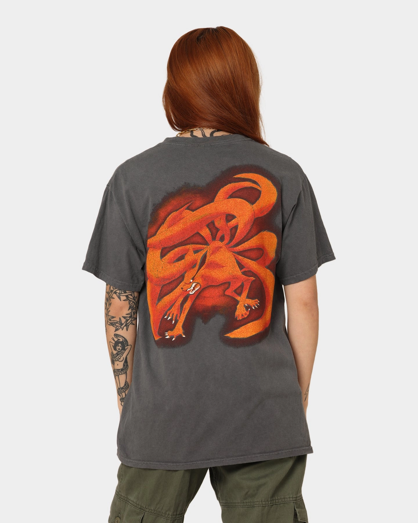 black friday Goat Crew Goat Crew X Naruto Naruto CLR Vintage T-Shirt Charcoal
