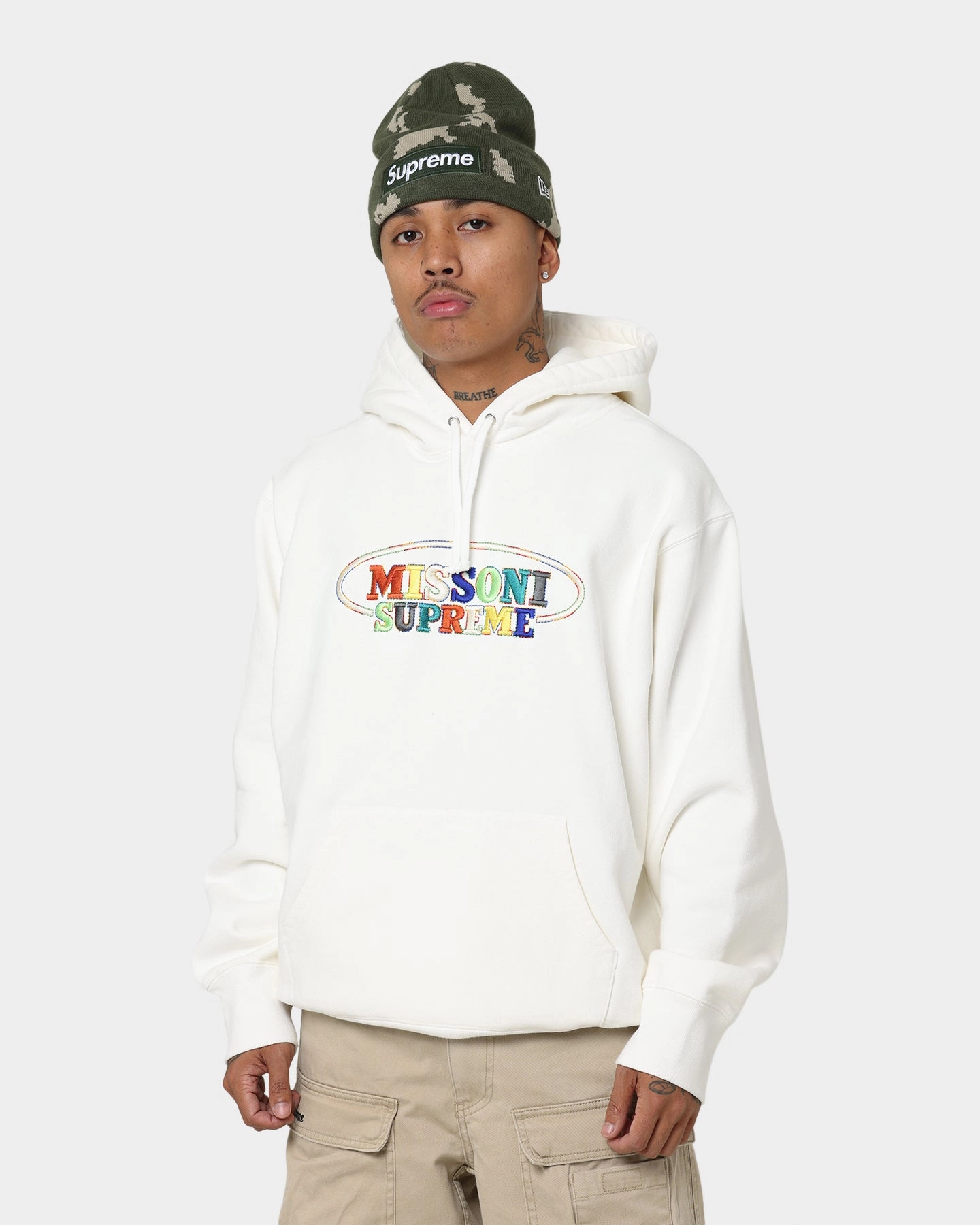 Supreme X Missoni Hooded Sweatshirt White Weekend Ready