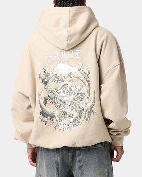 Saint Morta Year Of The Dragon Hoodie Stone Flexible Elbow Panels muted shades