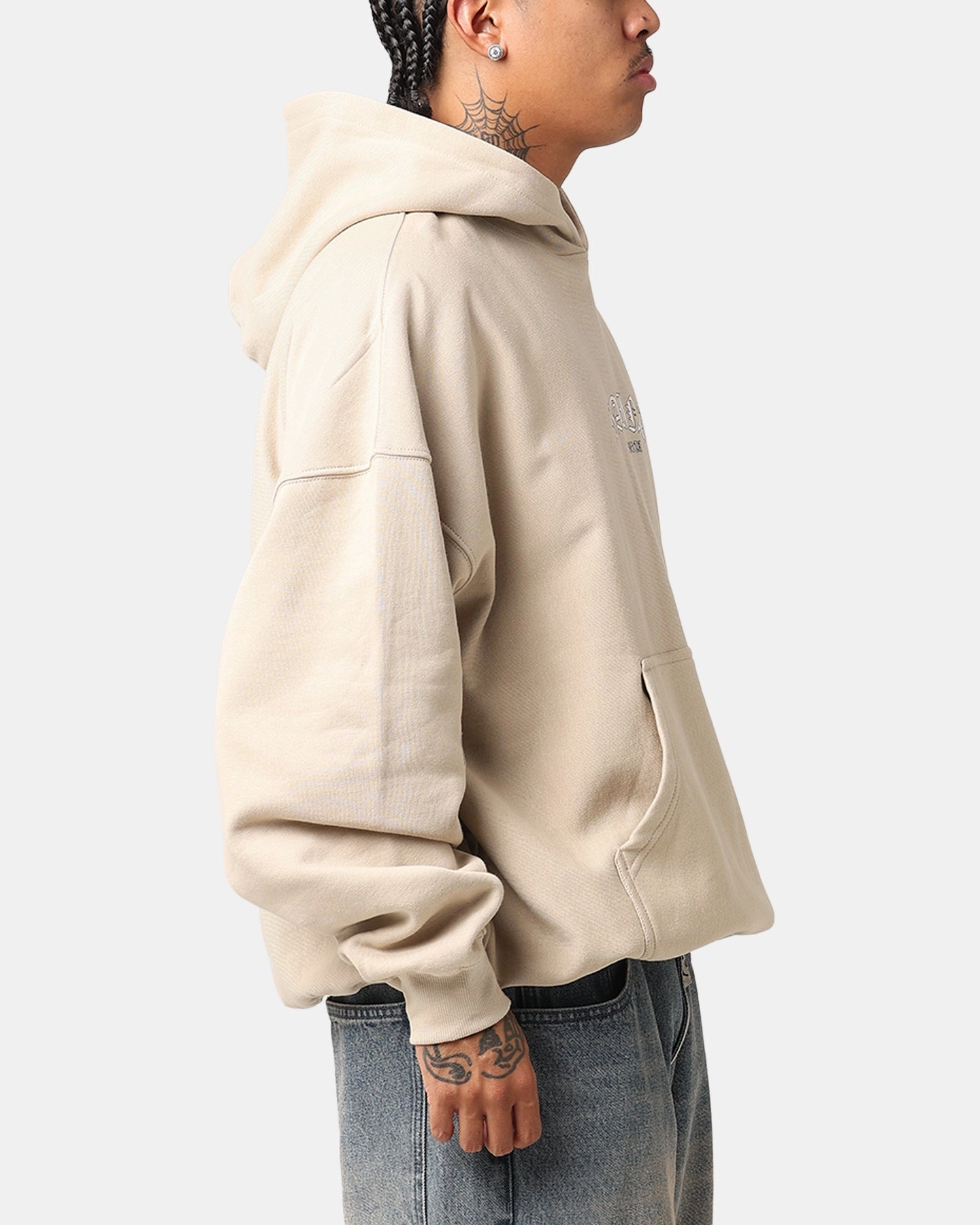 Chain DualVentilation Zippers Saint Morta Year Of The Dragon Hoodie Stone