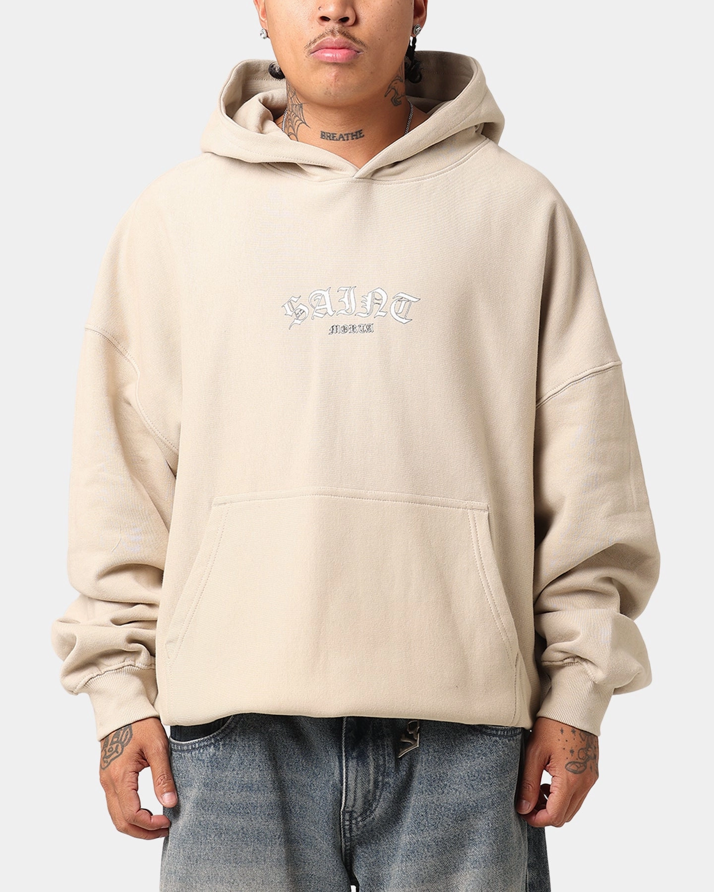 Unisex Tactics Saint Morta Year Of The Dragon Hoodie Stone