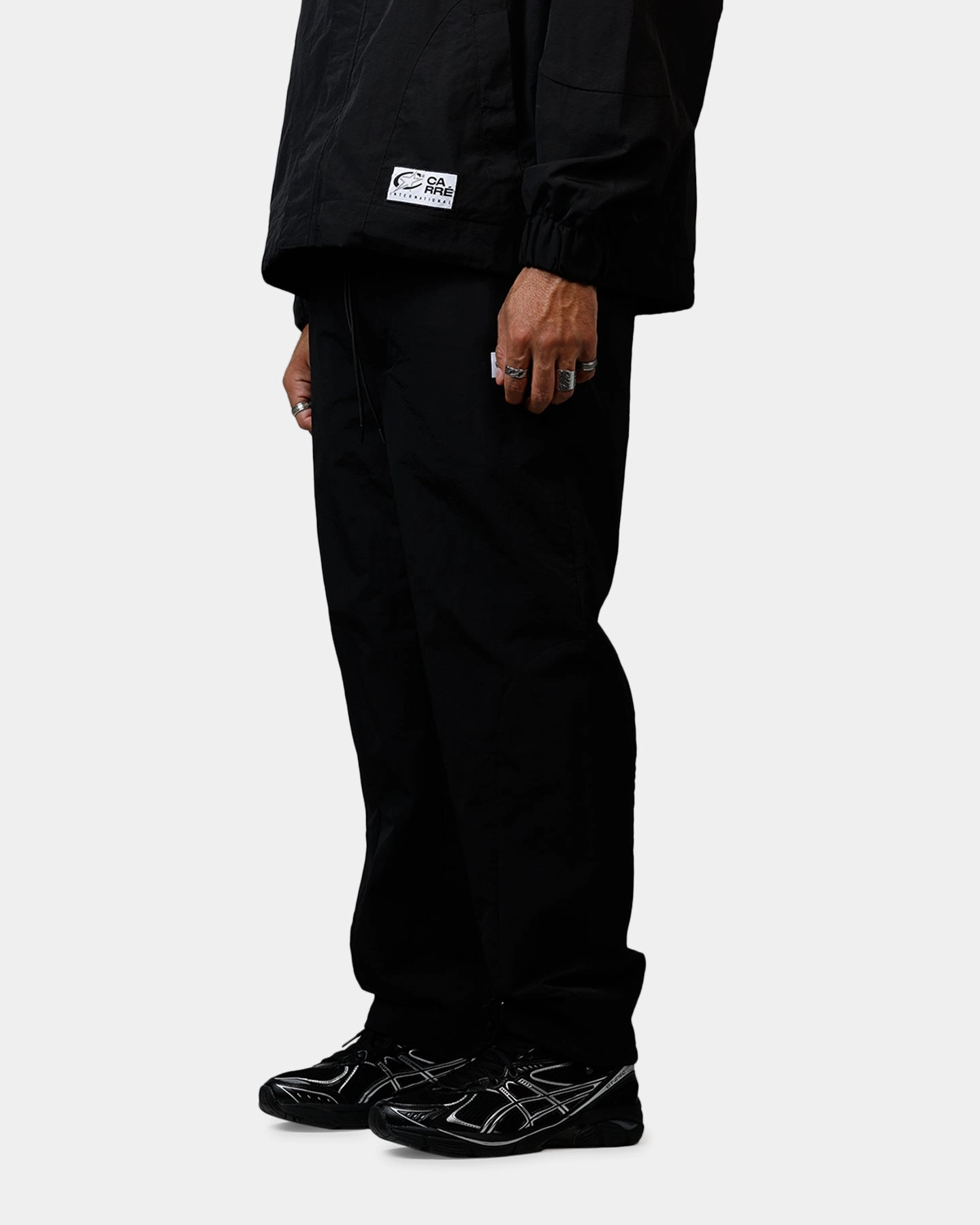 Carre Sprint Panelled Nylon Joggers Black Stay Cool