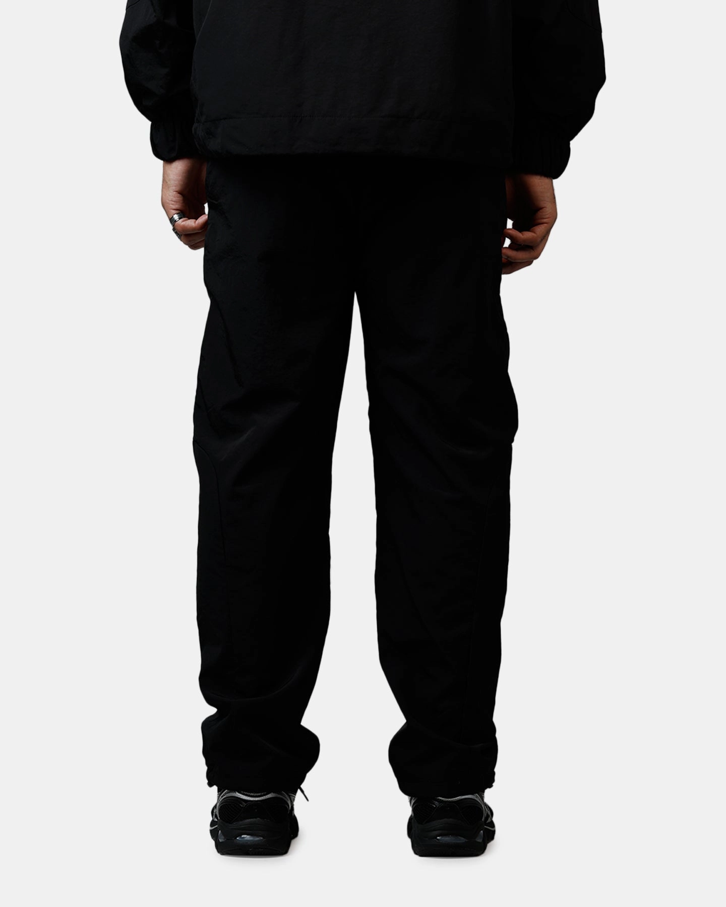 Carre Sprint Panelled Nylon Joggers Black Chilly Layering Durable Construction