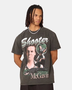 American Thrift X Happy Gilmore Shooter McGavin Heavyweight T-Shirt Black Wash Light and Breathable