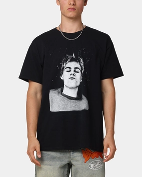 The Kid Laroi Face T-Shirt Black Hygroscopic Fiber Recycled Polyester