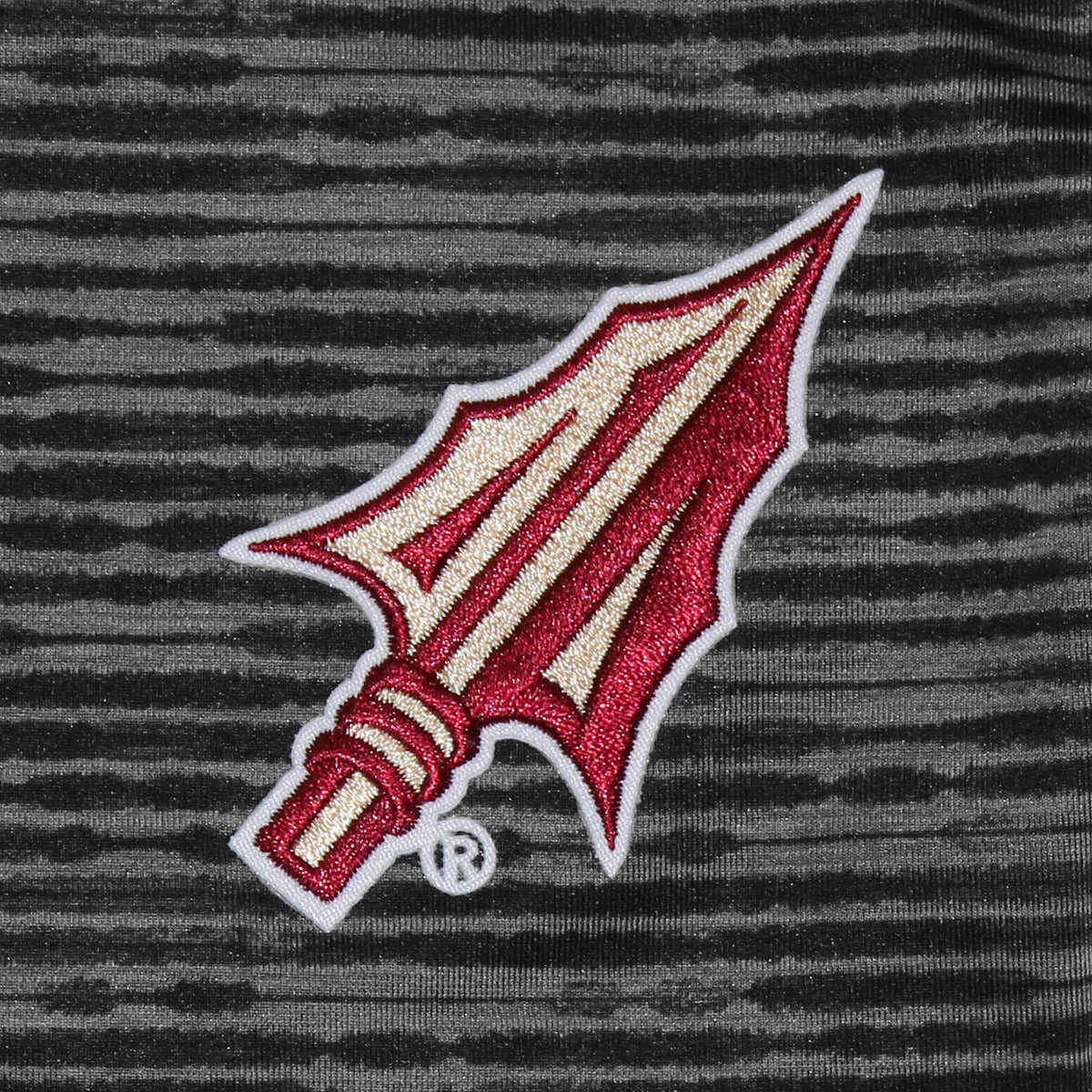 Antigua Men's Arrowhead Logo Watercolor Striped Performance Polo - Black Heather Anti Pill Technology Fashion staples