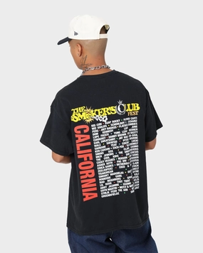 Smokers Club Smokers Club X Culture Kings Line Up Vintage T-Shirt Black Wash Comfy Casual Wear Classic Look