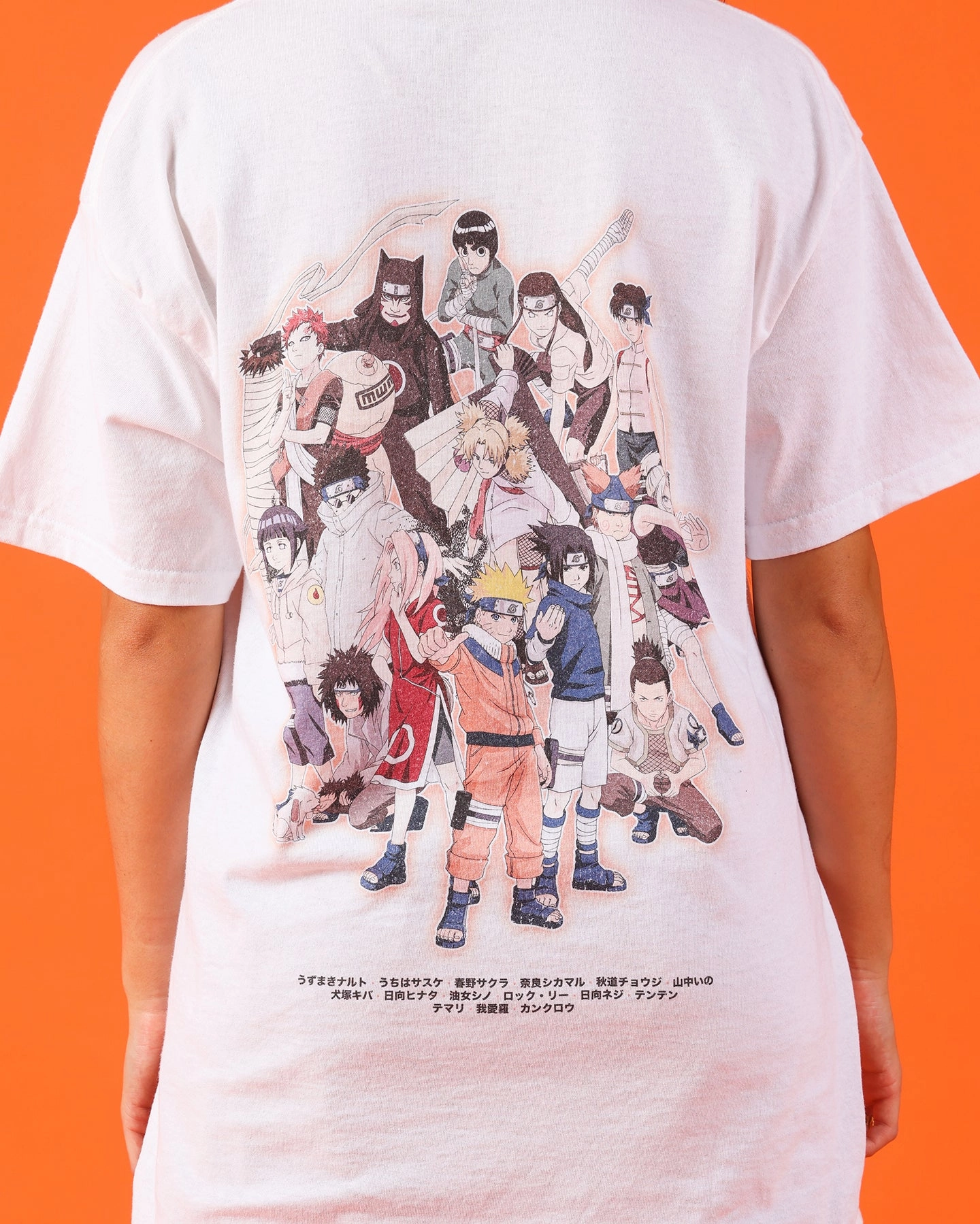 Odor-resistant Everyday Chic Goat Crew X Naruto Shinobi T-Shirt White