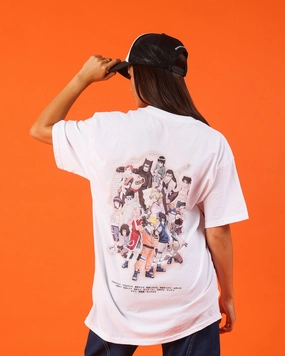 Casual and Soft Goat Crew X Naruto Shinobi T-Shirt White