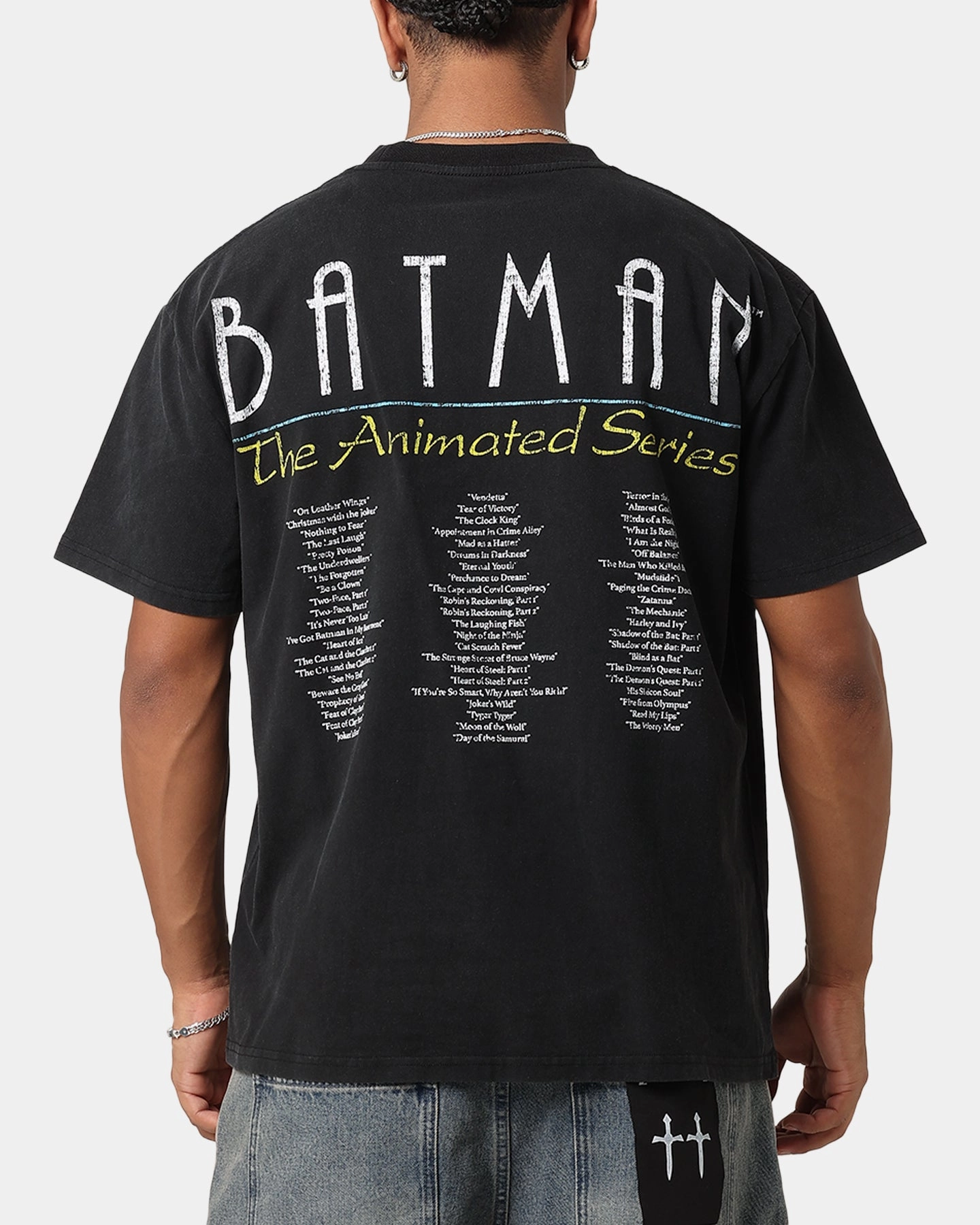 Weekend Comfort Style American Thrift X DC 1993 Batman Heavy T-Shirt Vintage Black
