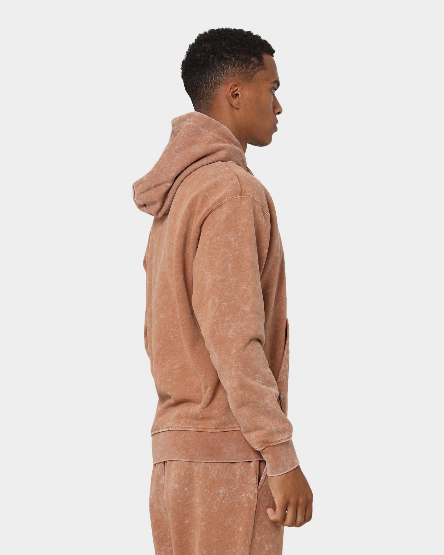 Jordan Essential Statement Washed Fleece Pullover Hoodie Mineral Clay Flexible Motion