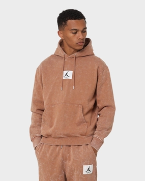 Sticker Jordan Essential Statement Washed Fleece Pullover Hoodie Mineral Clay