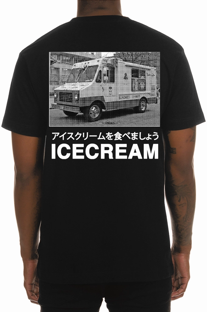 Seam Free Shoulders Icecream Big Worm SS Tee