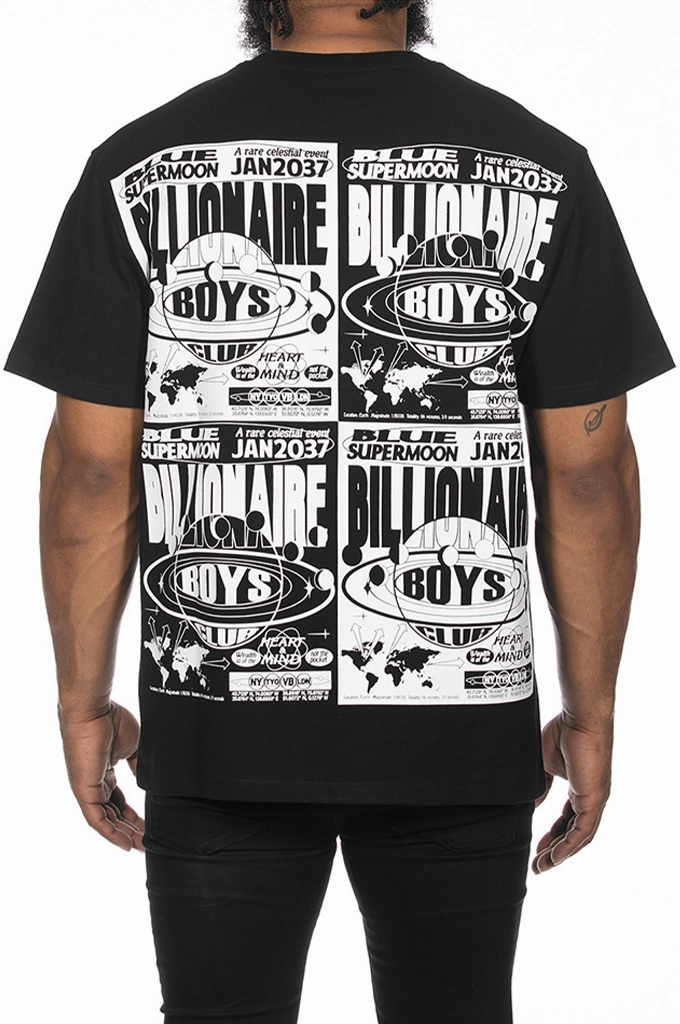 Athletic Fit Billionaire Boys Club BB Supermoon SS Oversized Tee