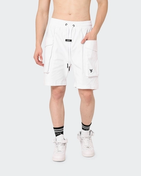 Versatile Design night out outfit The Anti Order Cleon Cargo Shorts White