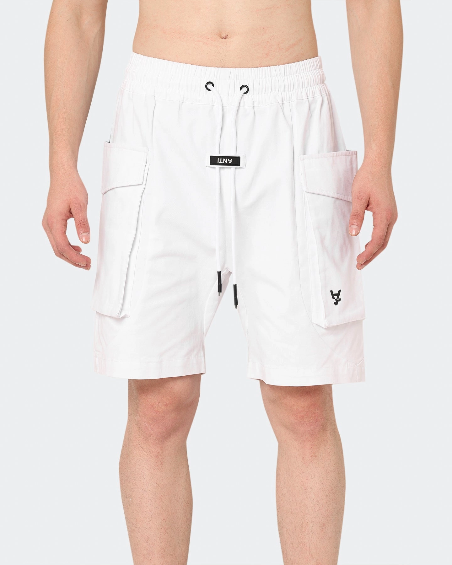 The Anti Order Cleon Cargo Shorts White Festival wear