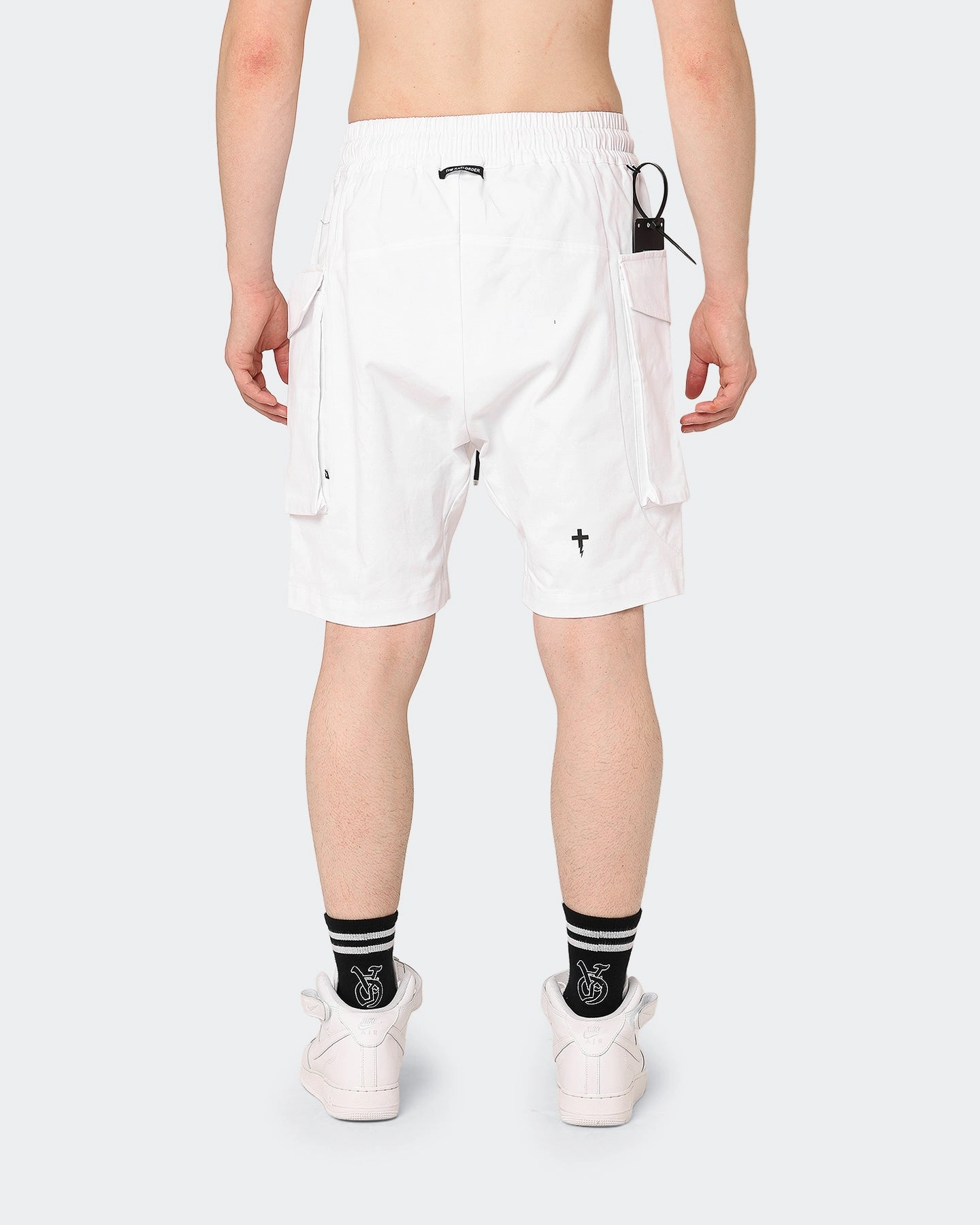 Regular Fit Breathable fabric The Anti Order Cleon Cargo Shorts White
