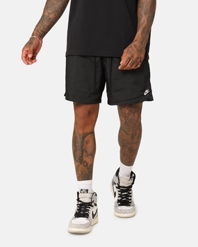 Moisture wicking music event look Nike Club Flow Shorts Black/White