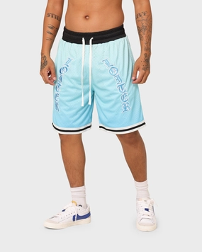 Loiter Script Ball Shorts Blue Polyester shorts