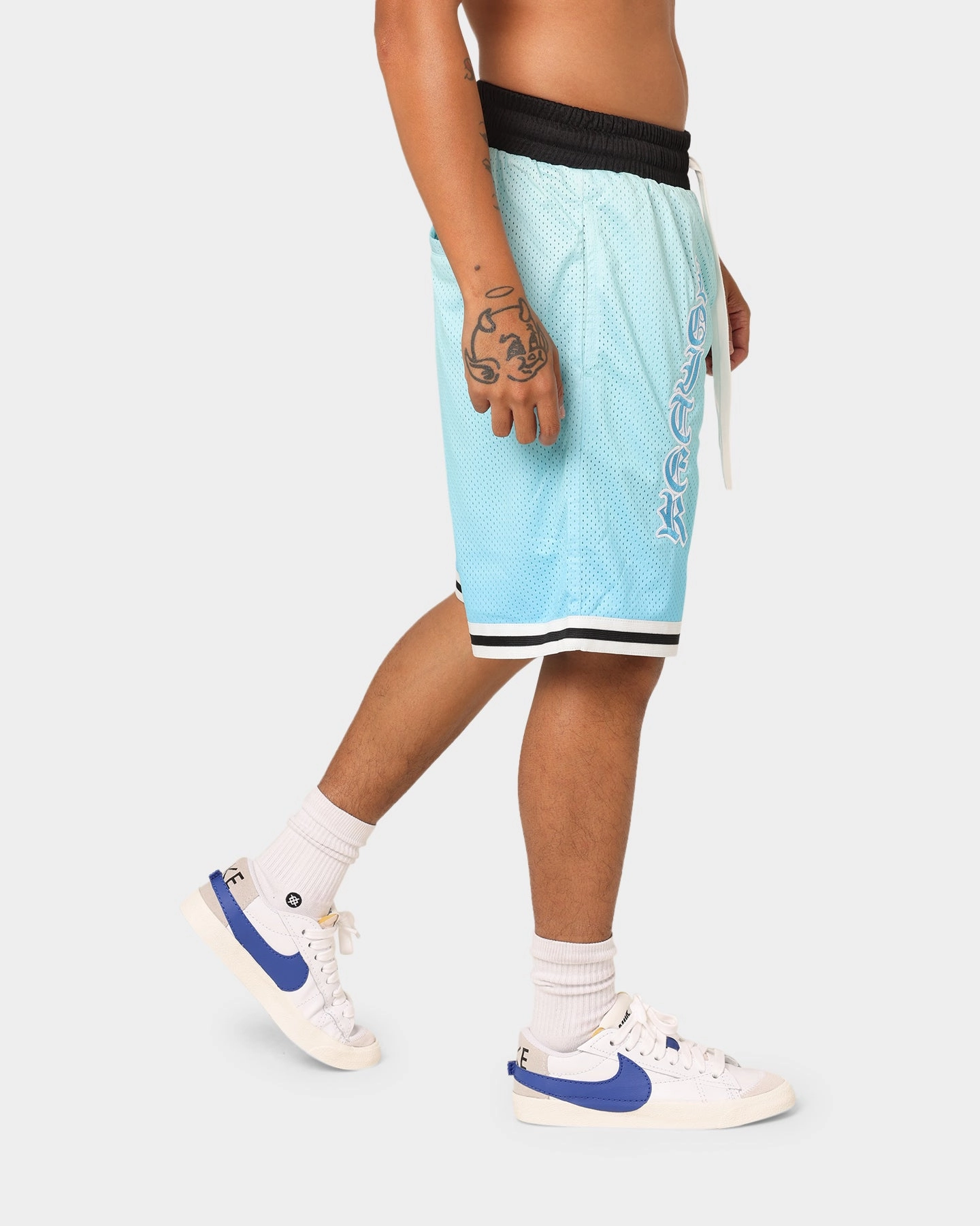 Outdoor Ready Loiter Script Ball Shorts Blue