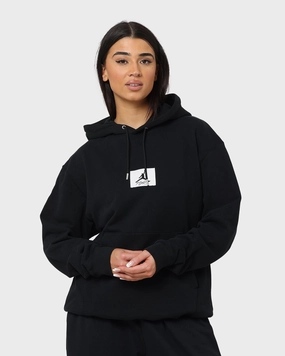 Jordan Essentials Statement Fleece Hoodie Black upcycled design