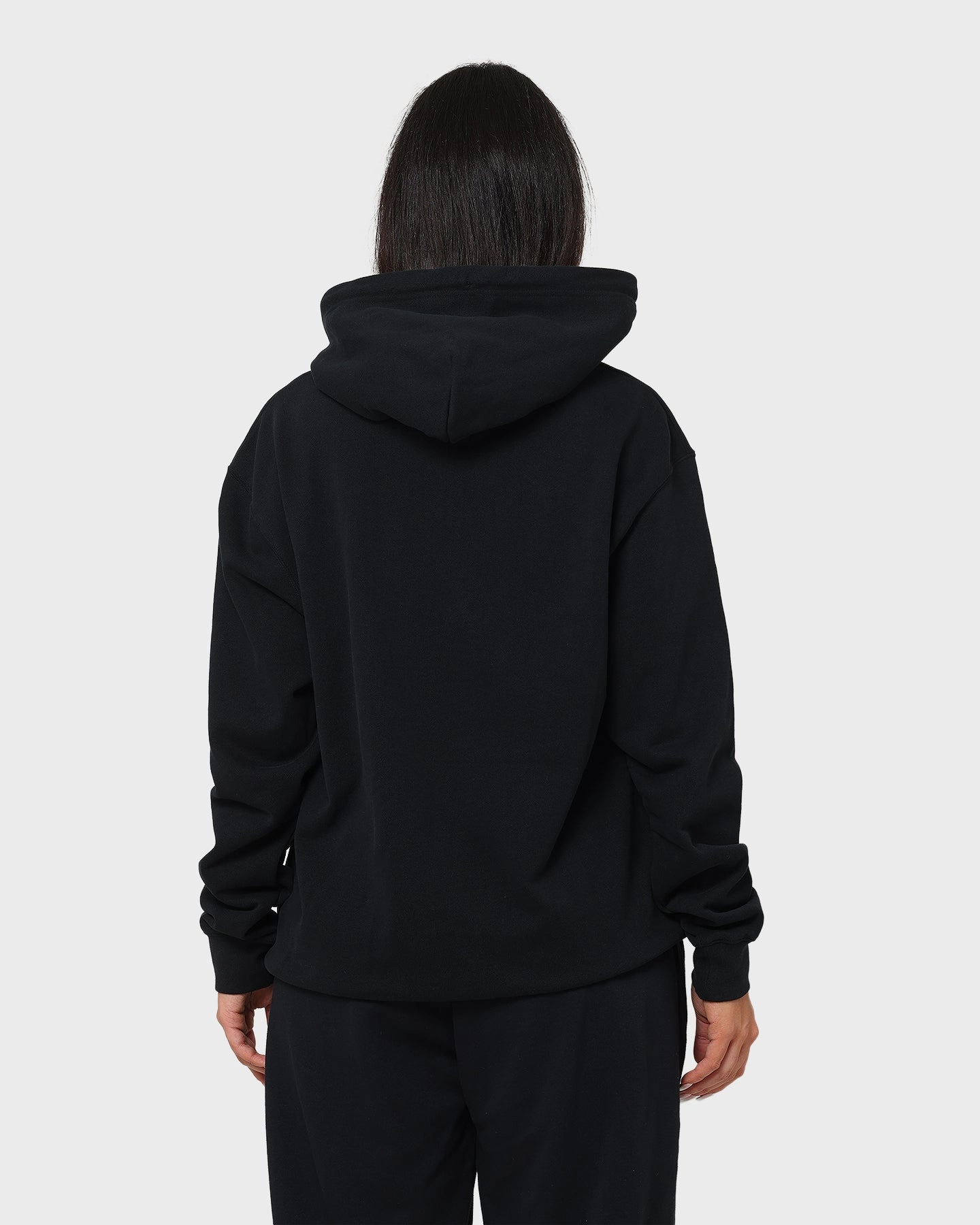 Jordan Essentials Statement Fleece Hoodie Black Suede Bonded Shoulder Guards