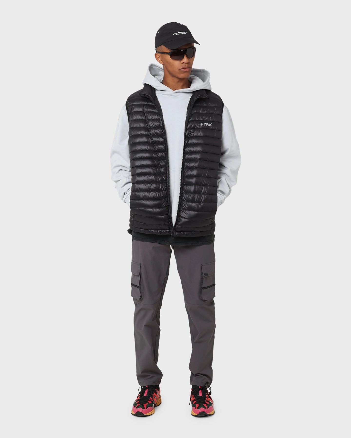 PYRA Summit Puffa Vest Black performance day