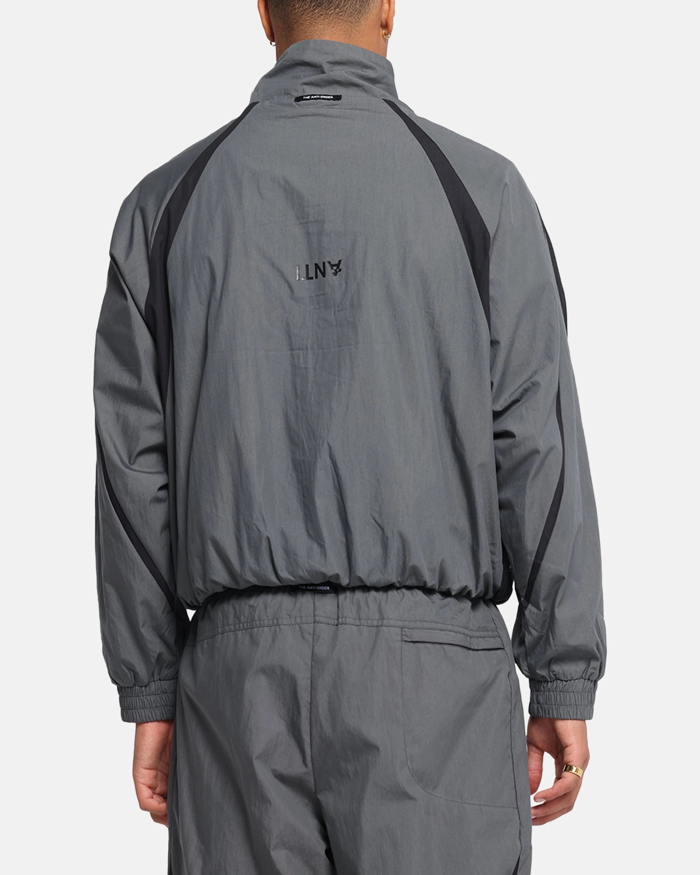 The Anti Order Acolyte Windbreaker Jacket Grey/Black police officers Art Exhibition