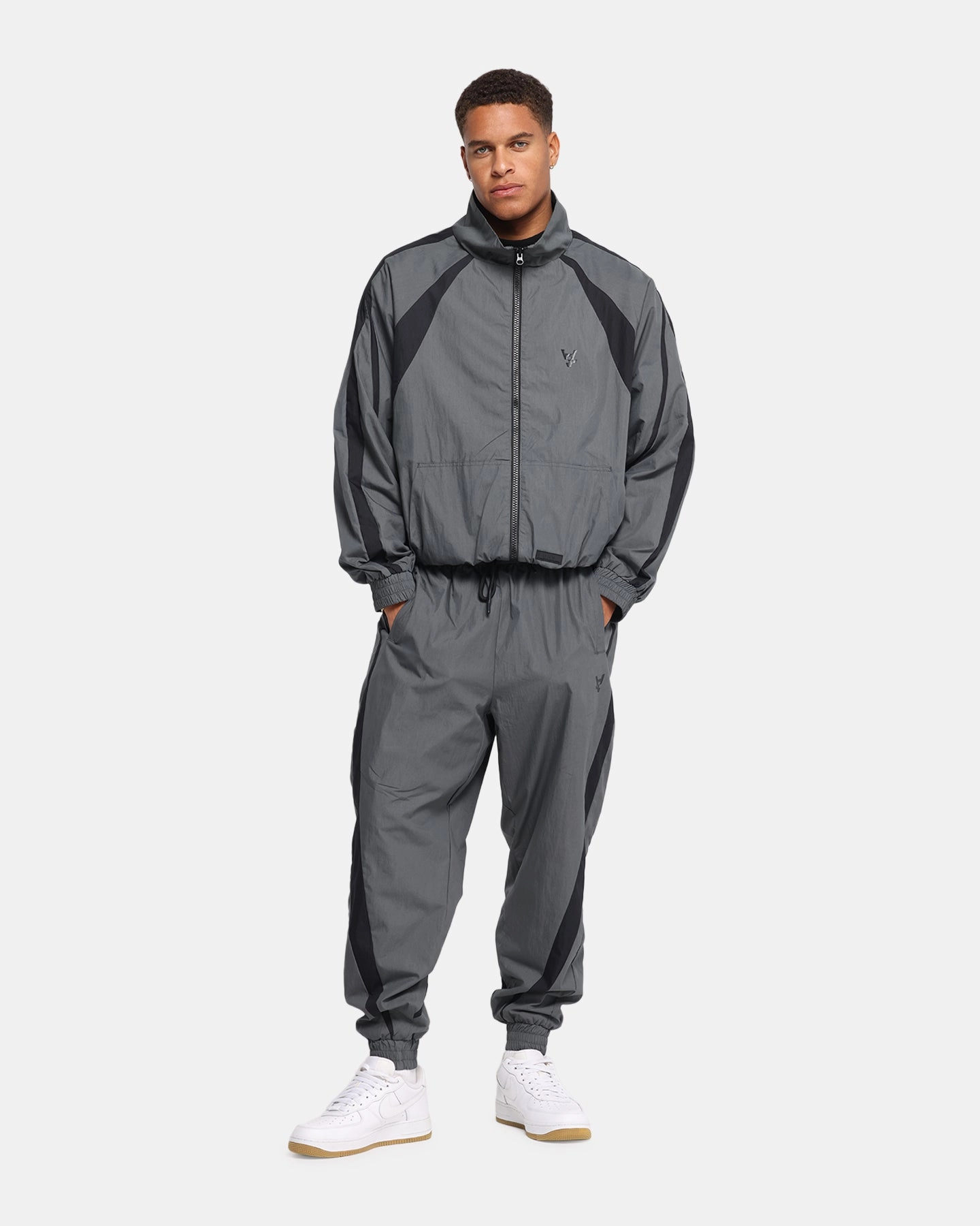 The Anti Order Acolyte Windbreaker Jacket Grey/Black Gray Disseminate