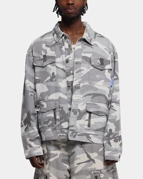 Drop Hood Style Party outfit Loiter Combat Utility Jacket Snow Camo