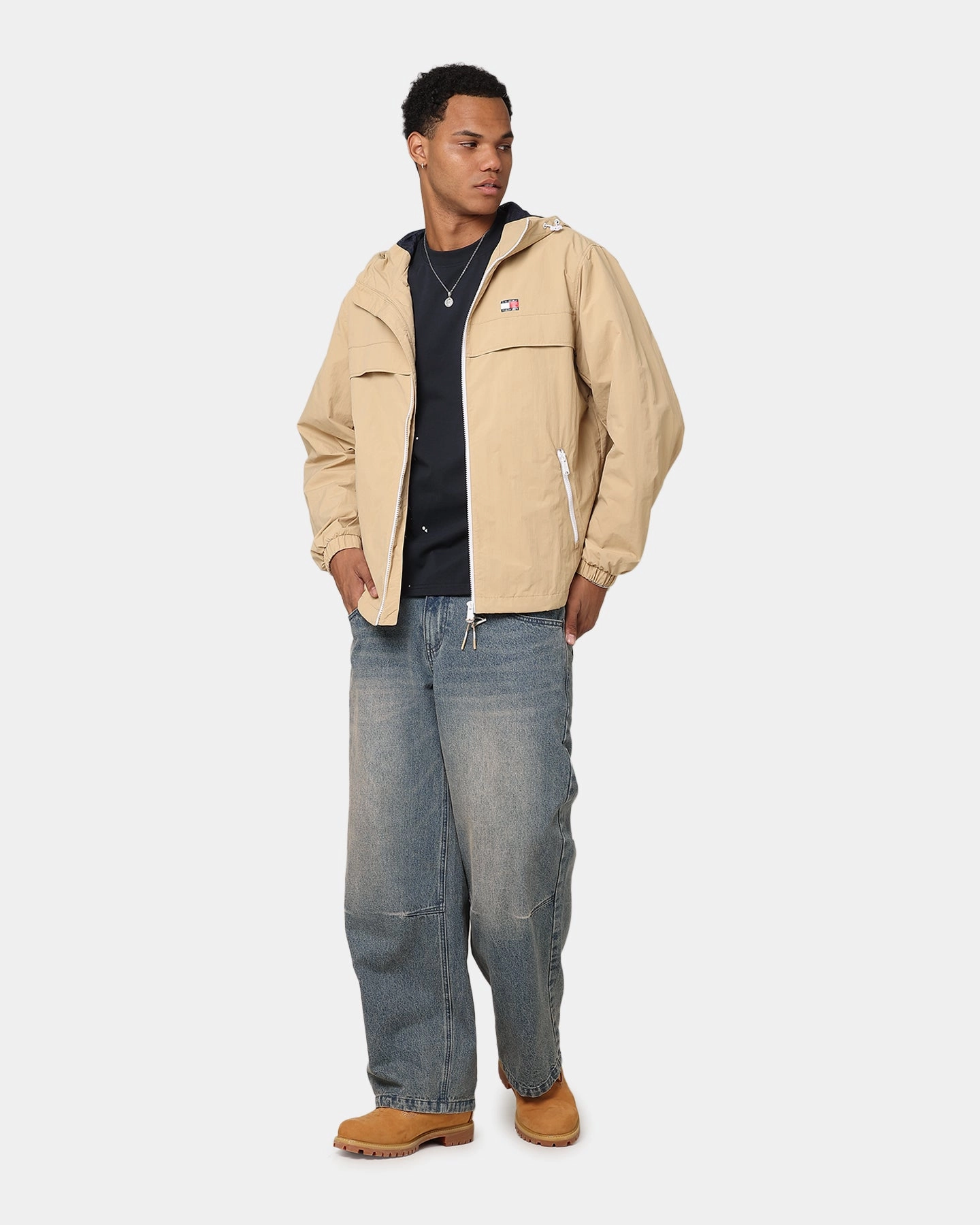 Support Waterproof Protection Tommy Jeans TJM Chicago Windbreaker EXT Tawny Sand