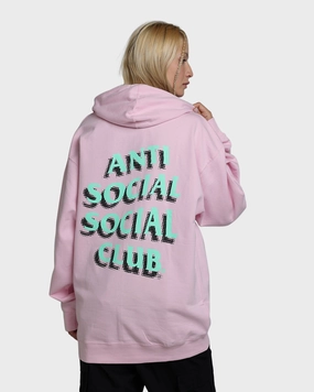 Anti Social Social Club Toned Down Hoodie Pink HydrationCompatible Pocket