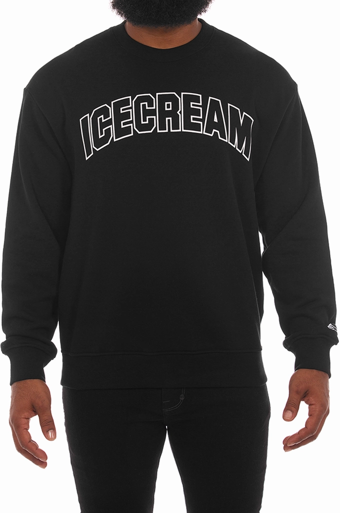 Icecream College Crewneck Sweater High Collar Style