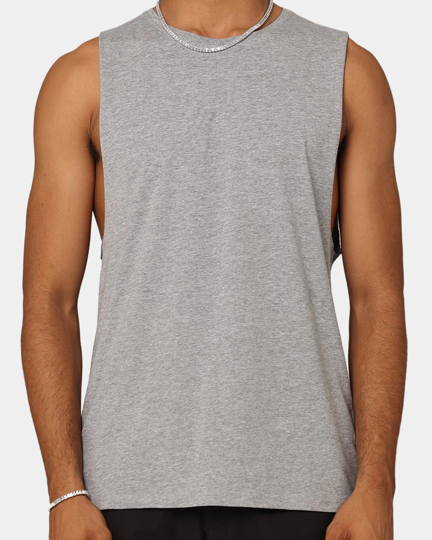AS Colour Barnard Goat Crew Muscle T-Shirt Grey Urban Casual Look