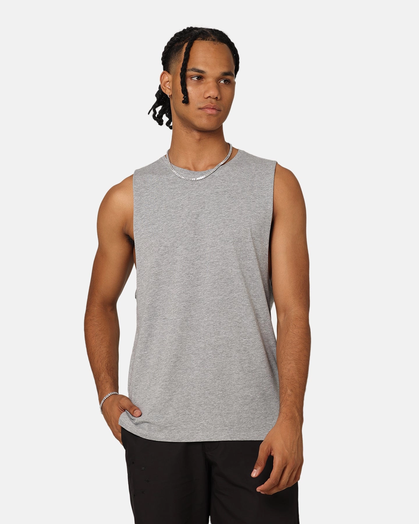 AS Colour Barnard Goat Crew Muscle T-Shirt Grey Stretchable Armholes NonIrritating Fabric