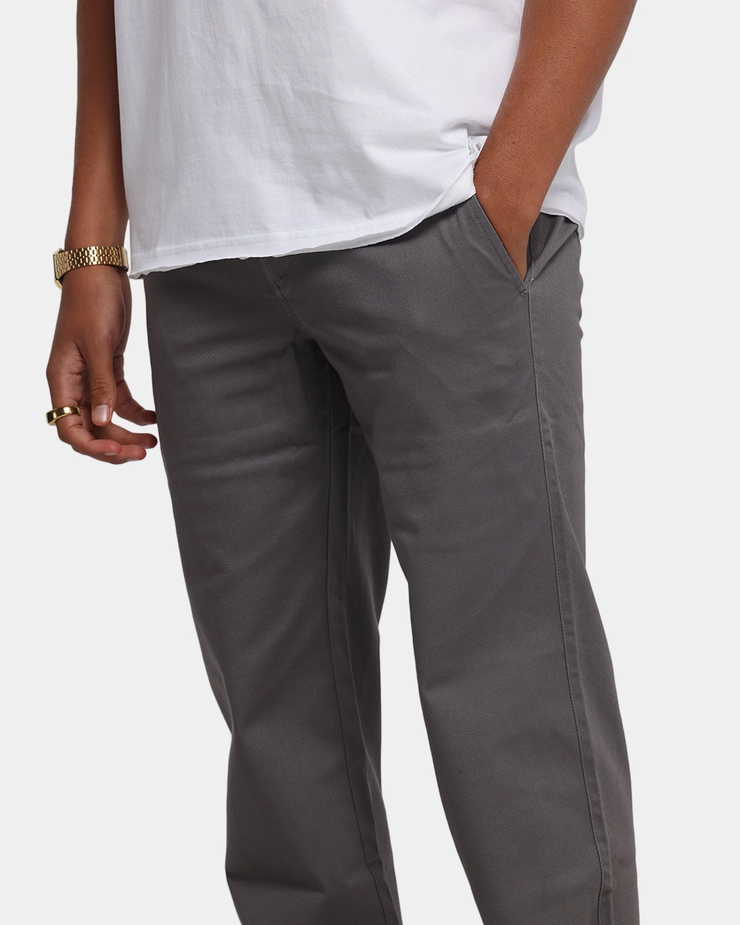 AS Colour Regular Pant Grey DoubleLayeredKnees Ultra Soft Texture