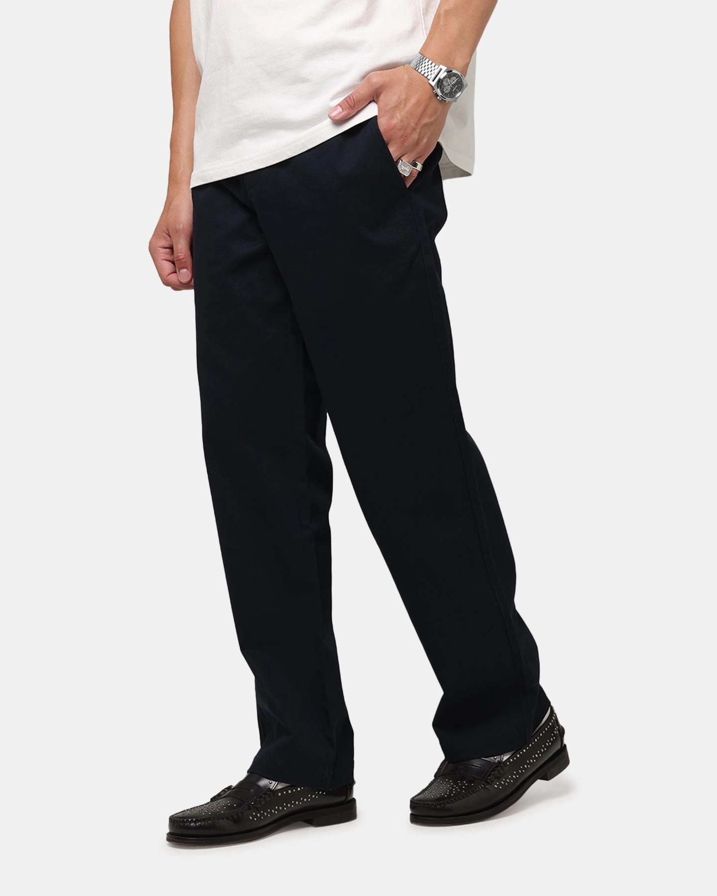 Tapered Look Casual Style AS Colour Regular Pant Navy