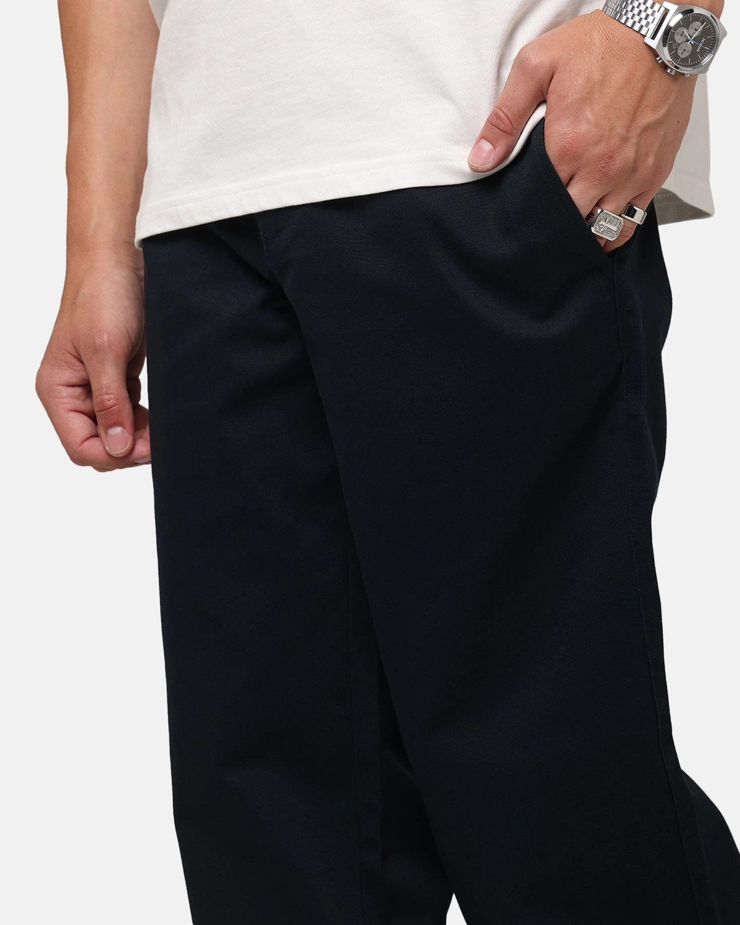 AS Colour Regular Pant Navy ReinforcedBeltLoops Relax Fit